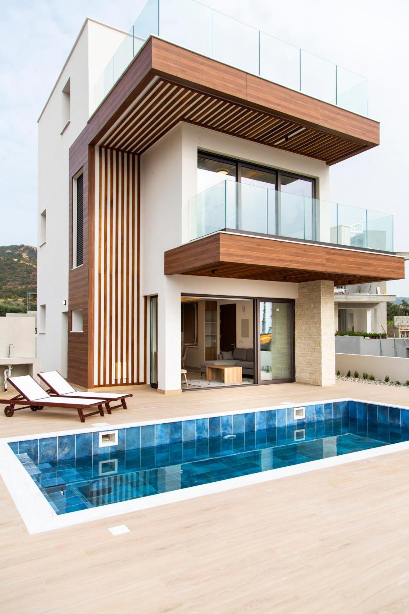 Santa Barbara Seafront Villas W Jacuzzi Pool Paphos Eksteriør billede